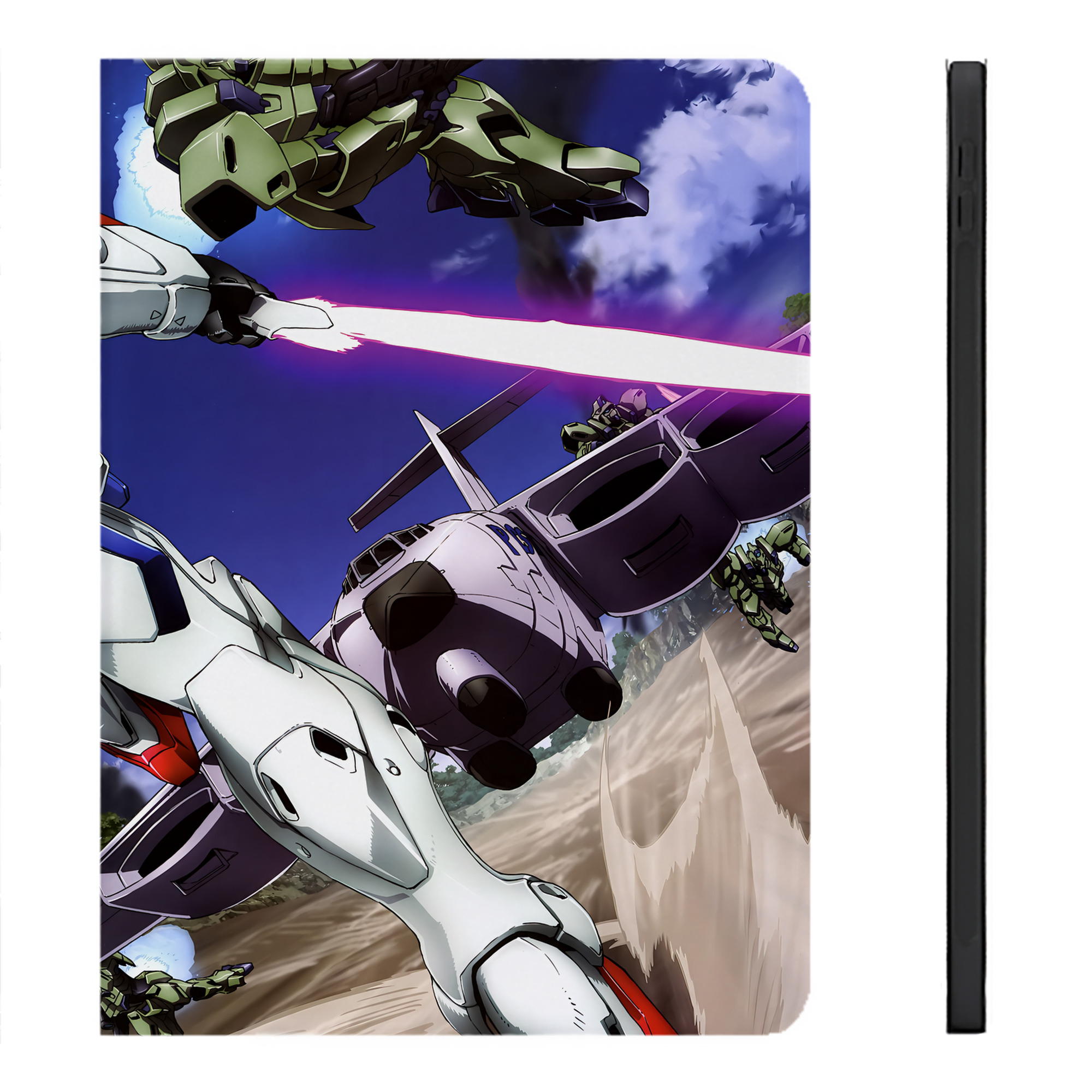 （画像用） 機動戦士ガンダム Mobile Suit Gundam IPadケース ペンホルダー付き ブックスタイルデザイン
